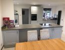 grey handled kitchen installed in hampshire