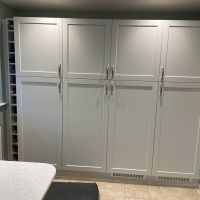built in kitchen storage